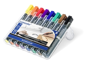 Staedtler Marker Lumocolor Perm poševno 2-5 mm sortirano (8)